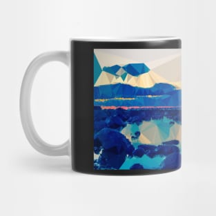 Low Polygon Sea & Mountains Mug
